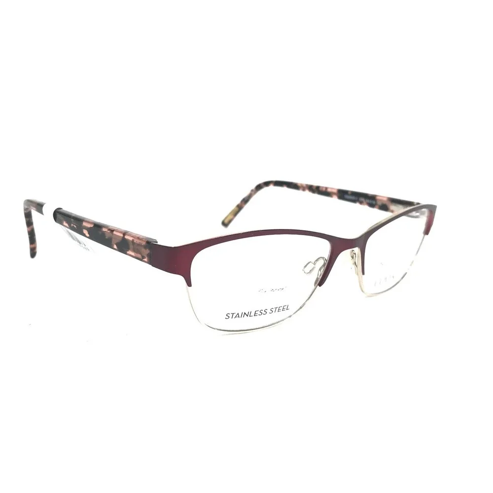 Covergirl Eyeglasses Frames CG1537-1 071 Black Red Silver Cat Tortoise 54-16-140